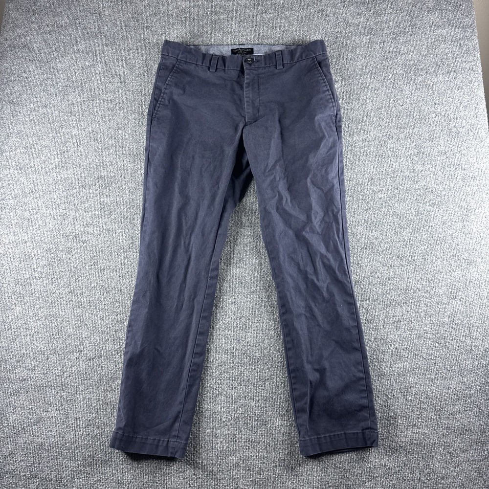 Banana Republic Aiden Fit Chino Pants Mens 32x29 Blue Cotton Dress Casual Prep